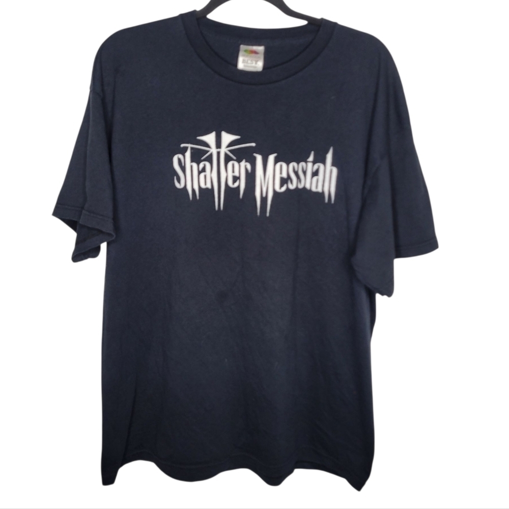 Vintage Y2K Shatter Messiah 2006 Metal Band Tour Graphic T-Shirt Size XL